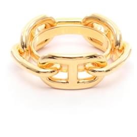 Hermès-Bague à foulard Chaine d'Ancre Hermès-Doré