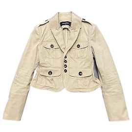 Jaqueta Dsquared2 Bege de Algodão Bege