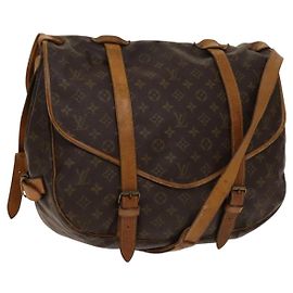 LOUIS VUITTON Sac à épaule Monogram Saumur 43 M42252 LV Auth am8948 Monogramme