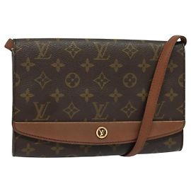 LOUIS VUITTON Bolsa de Ombro Monogram Bordeaux 24 M51798 LV Auth BA5524 Monograma