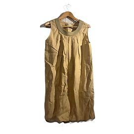 Vestido de algodón beige Hermès Beige