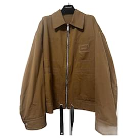 Camicia overshirt Versace Nero Marrone chiaro Cammello