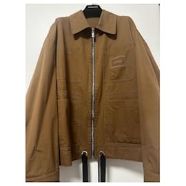 Versace-Camisa overshirt Versace-Preto,Castanho claro,Camelo