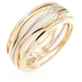 Bague Omega 750 à trois couleurs Rose Blanc Jaune