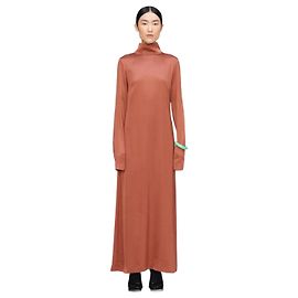 Autre Marque Rohe Aida Rollkragen Maxikleid Braun Braun