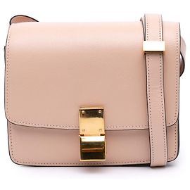 Céline Celine Rose Petit Liege Cuir de Veau Classique Box Rose
