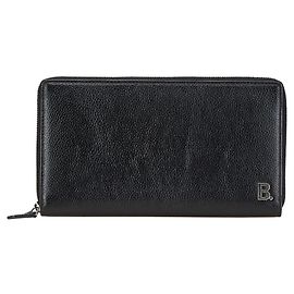 Cartera Larga B Logo Balenciaga Negro