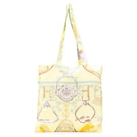 Borsa Tote ETRIERS in staffe e imbracature Petit H di Hermès Multicolore Giallo