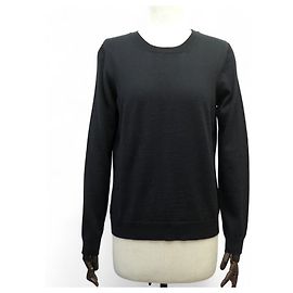 NEUF PULL CHRISTIAN DIOR BRODERIE ABEILLE LOGO CD 40 M LAINE NOIRE SWEATER Noir