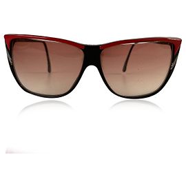 Occhiali da sole vintage in plastica Roberta Di Camerino Nero