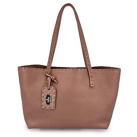 Bolsa de mão de tecido Fendi Rosa