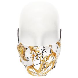 Mascarilla de seda barroca Medusa de Versace Dorado Metálico