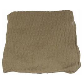 Hermès-Xale de algodão Hermès-Marrom