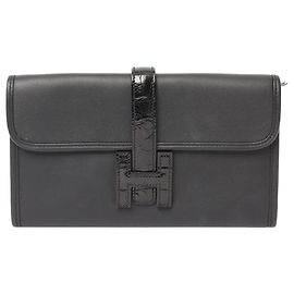 Hermès Pochette Jige noire Noir