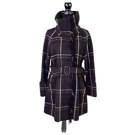 Weekend Max Mara Max Mara brauner Karomantel Braun Grau