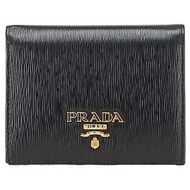 Prada Vitello Move Bifold Wallet Black
