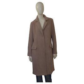 Autre Marque Rino + Pelle Beige Knee Length Coat Size 42 Beige