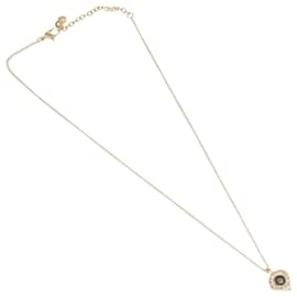 Halskette Anhänger Herz Logo Christian Dior Metall Golden