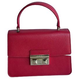 Bolsa Furla Bella vermelha de couro Vermelho