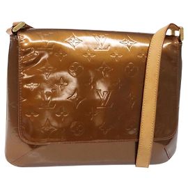 LOUIS VUITTON Bolsa Thompson Street Monogram Vernis Bronce M91124 LV Auth bs28807 Bronce