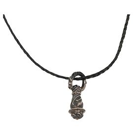 Collier Campana Tiny Razor Blade Chrome Hearts Ag925 Argent Auth 138896M Argenté