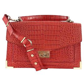 The Kooples Red leather shoulder bag Red