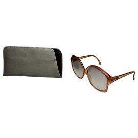 Vintage Dior Oversized Sunglasses Orange Orange