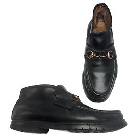 Vintage Gucci Leather Boots Black EU41 Black