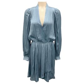 Robe en satin Remember Bluestone de Zadig & Voltaire Bleu