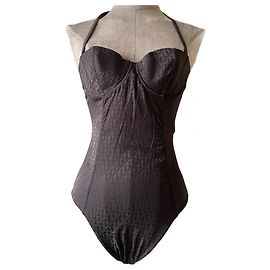 Dior Badeanzug Monogramm Oblique Trotter Schwarz Schwarz