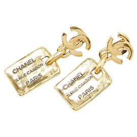 Orecchini Swing Chanel Coco Marchio 31 Rue Cambon Parigi D'oro