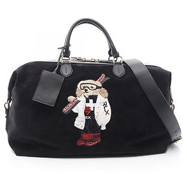 Borsa Boston Polo Bear Ralph Lauren Nero