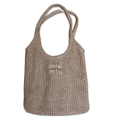 Miu Miu Ivy sequin tote bag Pink