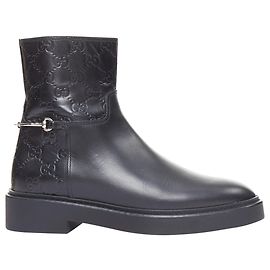 Botines negros con monograma de Gucci Negro