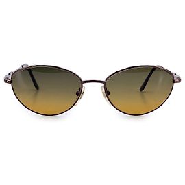 Occhiali da sole in plastica vintage Fendi Marrone