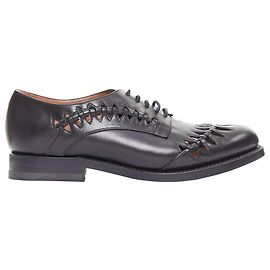 Schwarze Leder-Brogues von Alaïa Schwarz