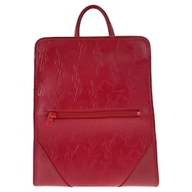 Yves Saint Laurent Leather Backpack Red