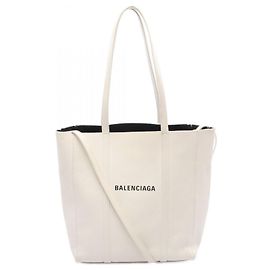 Bolsa de couro Balenciaga Everyday Tote XS Branco