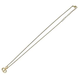 CD Anhänger Halskette aus Metall Christian Dior Golden