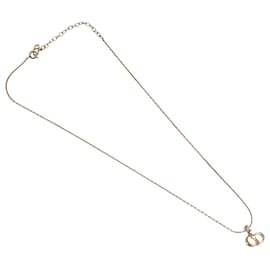 CD Anhänger Halskette Christian Dior Metall Golden