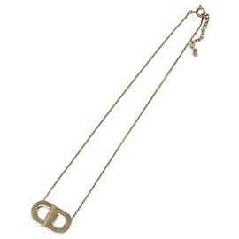Collar Colgante CD Christian Dior Baño de Oro Dorado