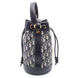 Zaino Dior Oblique Christian Dior Marrone Blu navy