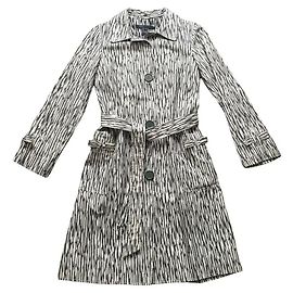 Trench Marc Jacobs in cotone con stampa zebra Nero Bianco