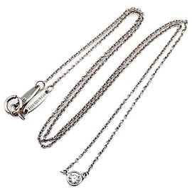 Tiffany & Co. Elsa Peretti Diamonds By The Yard Platinum with Diamond Silvery