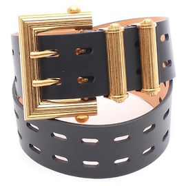 Versace Ledergürtel Schwarz