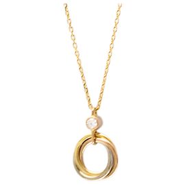 Colar de Diamante Sweet Trinity da Cartier Dourado