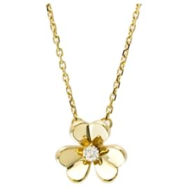 Van Cleef & Arpels Frivole Mini Diamond Necklace Golden