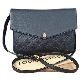 Louis Vuitton Twice Empreinte Leder Schwarz Schwarz