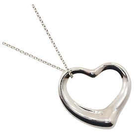 Collar Péndulo Corazón Abierto Elsa Peretti en Plata Esterlina de 22mm de Tiffany & Co. Plata