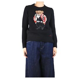 Polo Ralph Lauren Pull noir avec ours polo - taille S Autre